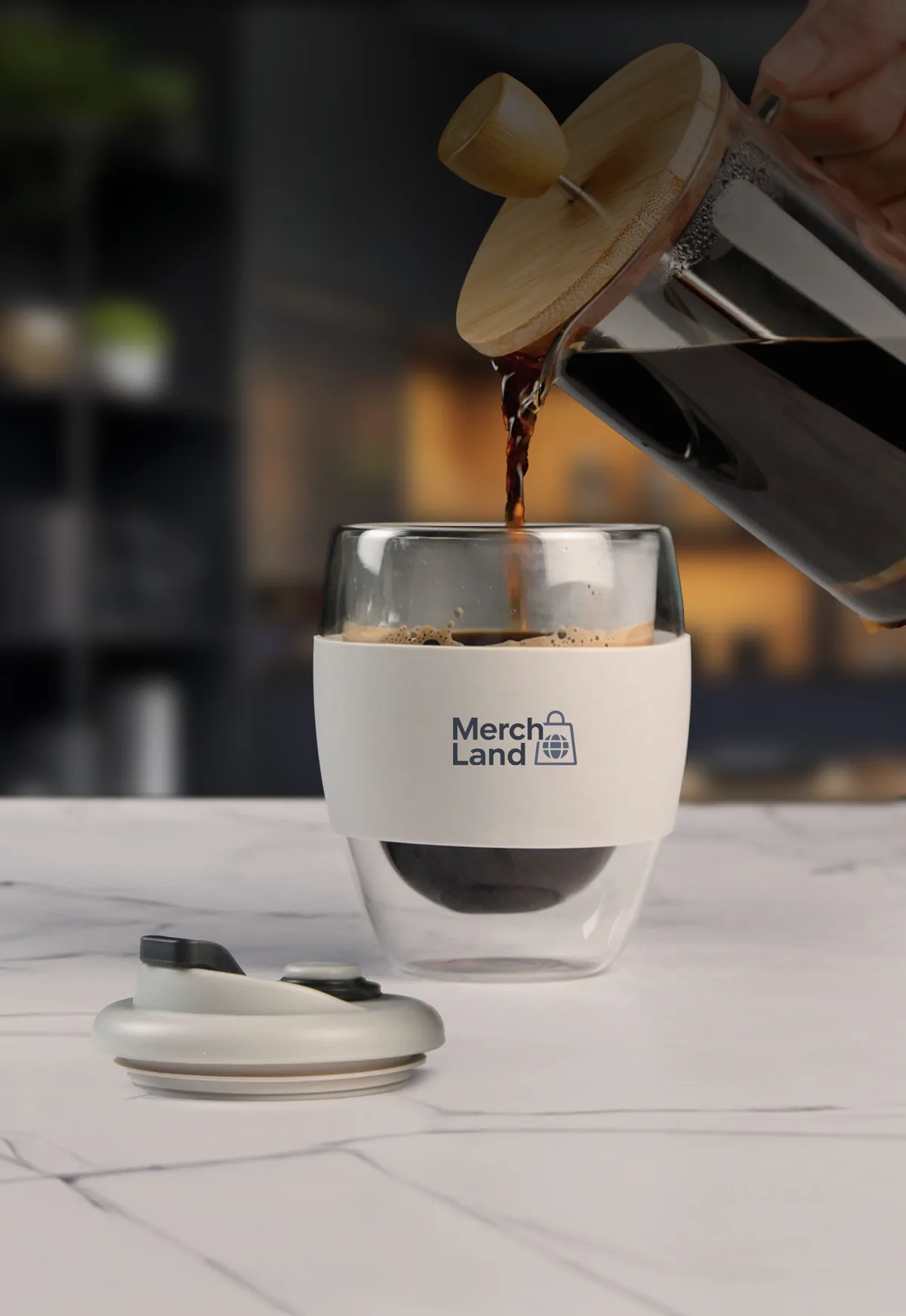 Vaso Doble Vidrio Café